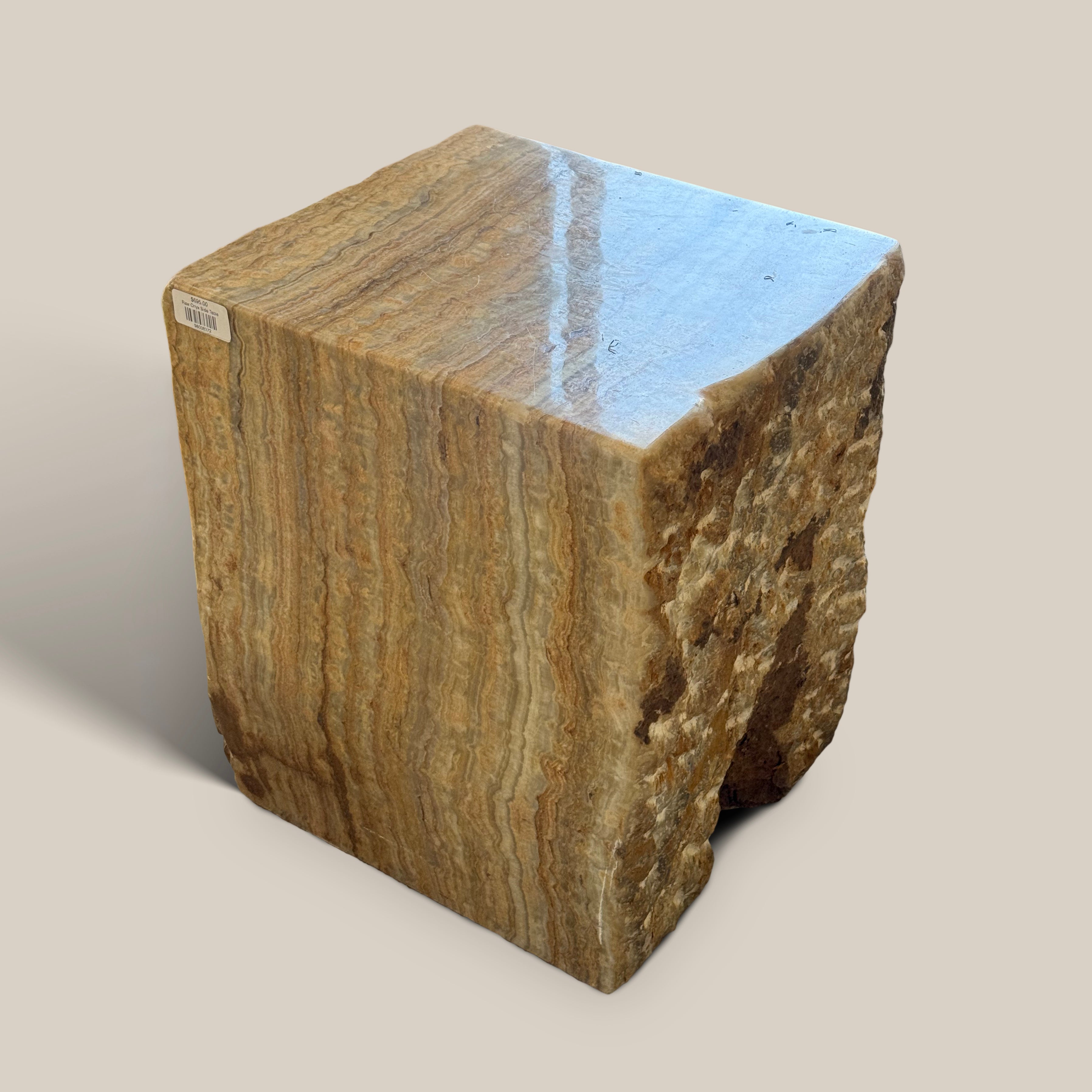 Raw Onyx Side Table