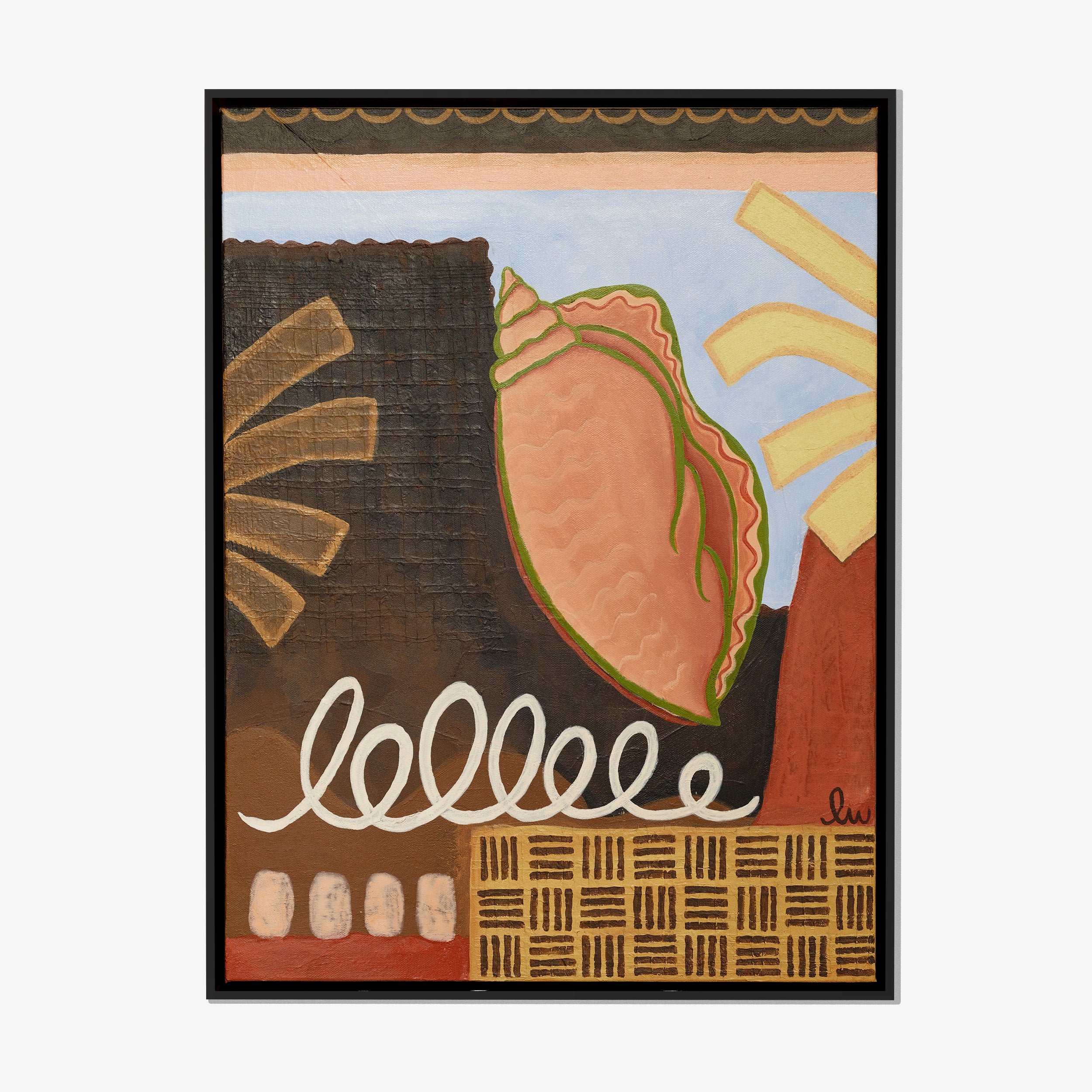 Shell Collector Framed Print