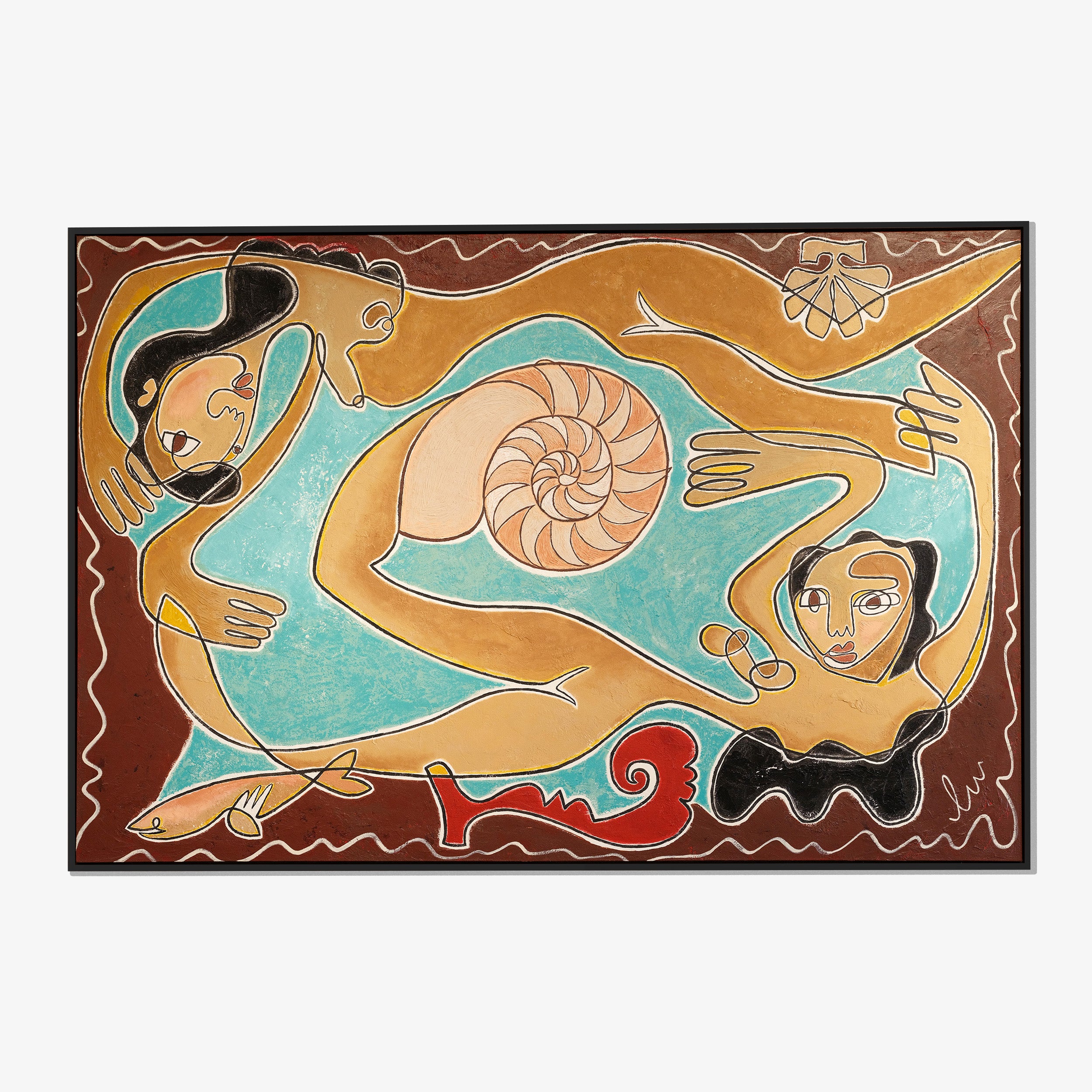 Blue Crush Framed Print