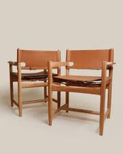 Leather Strap Safari Dining Chair