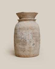 Wood White-wash Pot