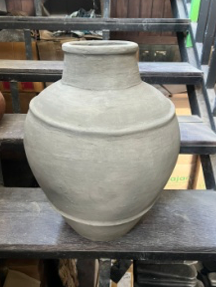 Vintage Concrete Pot - Indonesia