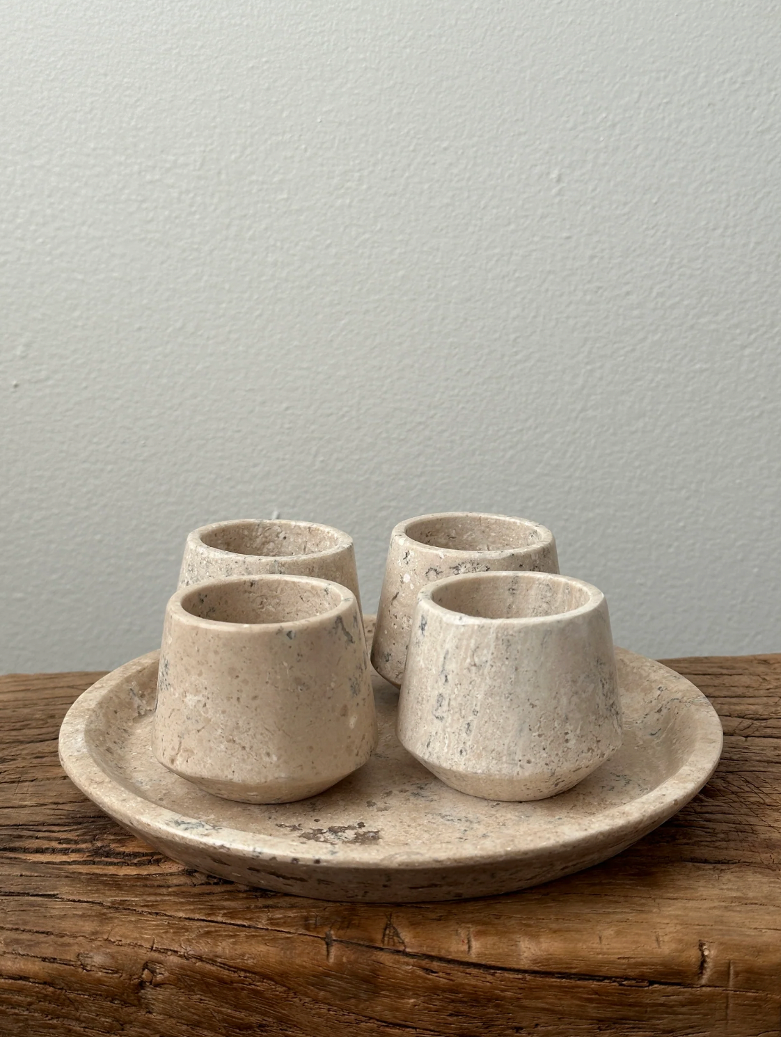 Round Travertine Tequileros