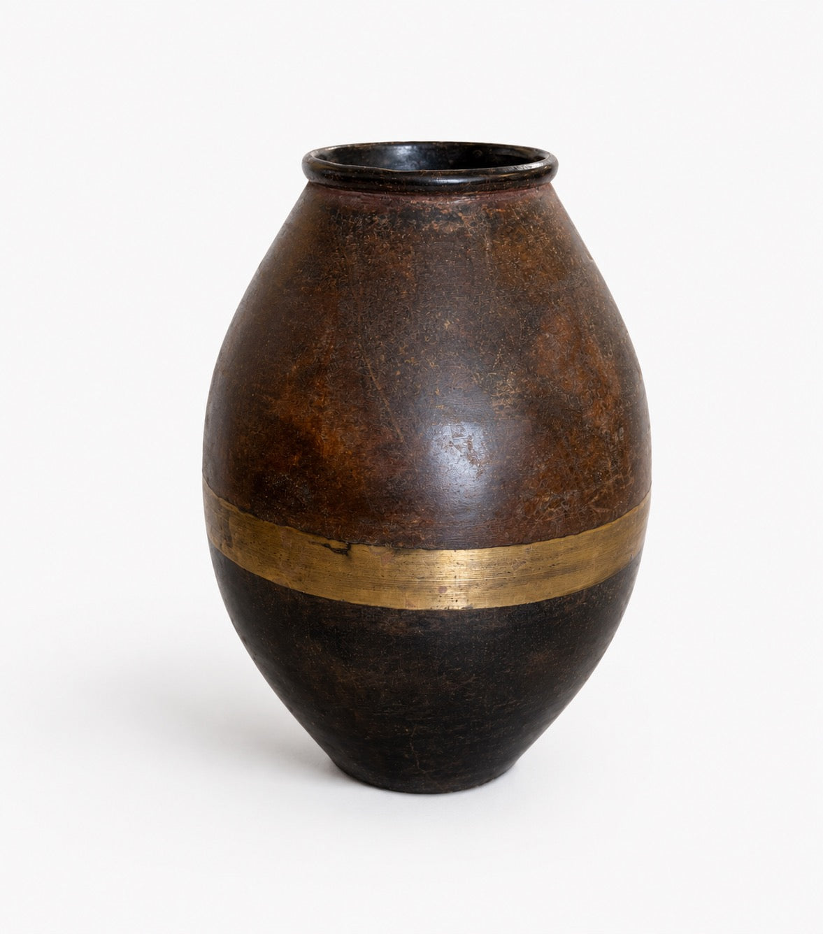 Blk/Brown/Gold Vase