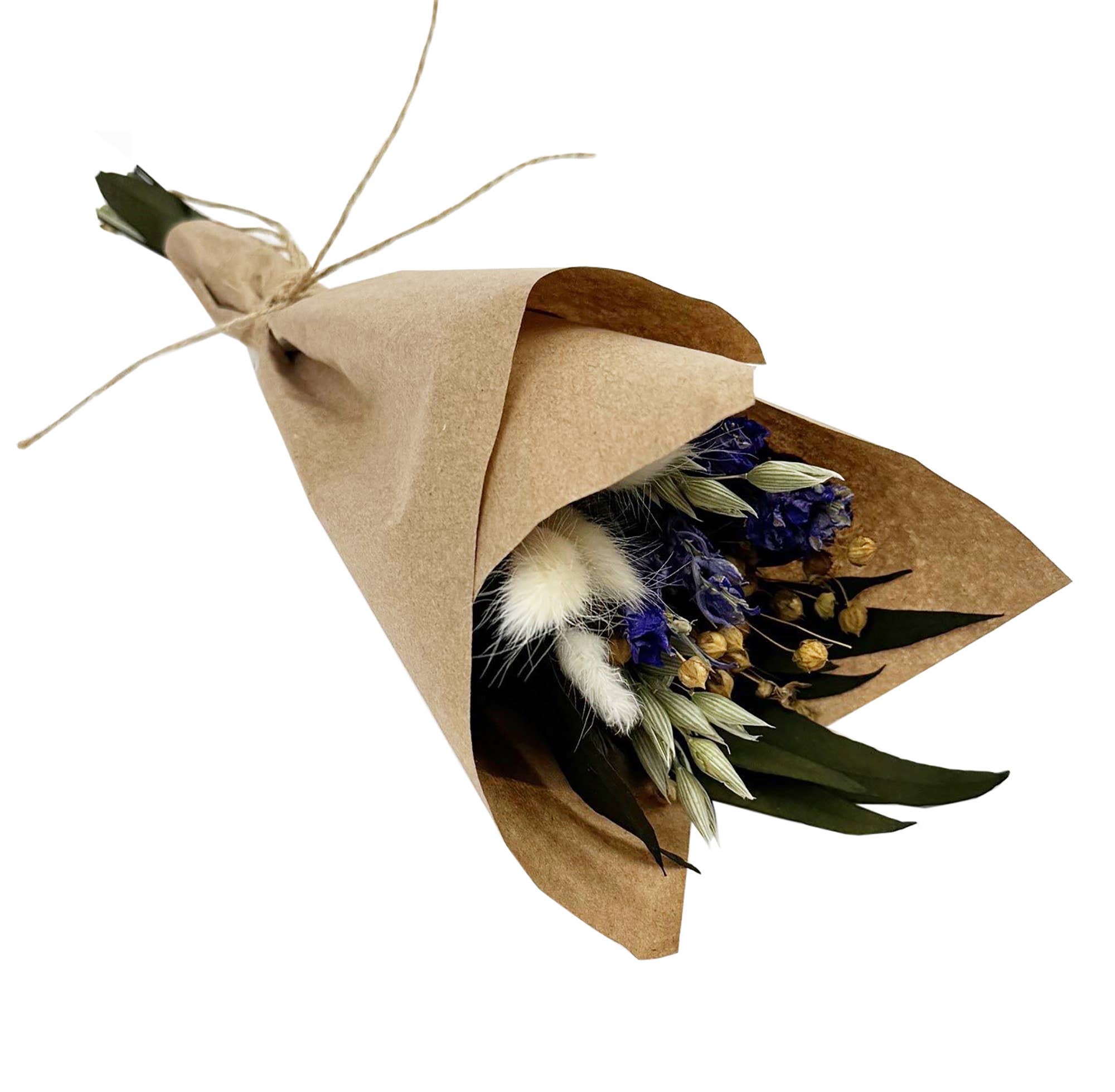 MINI Purple Larkspur & Bunny Tail Bouquet Bundle