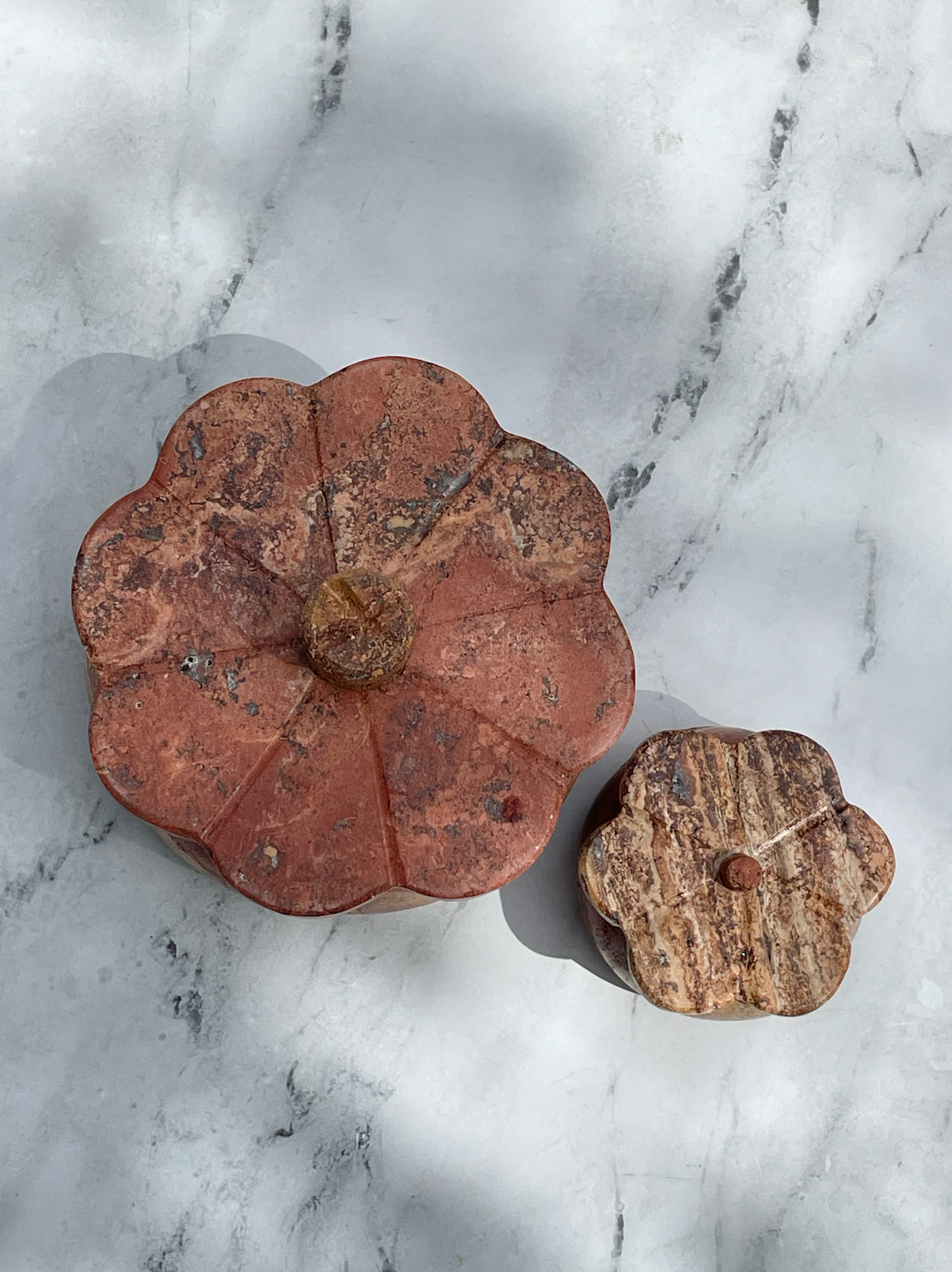 Rust Travertine Trinket Box