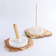 White Onyx Palo Santo and Incense Holder