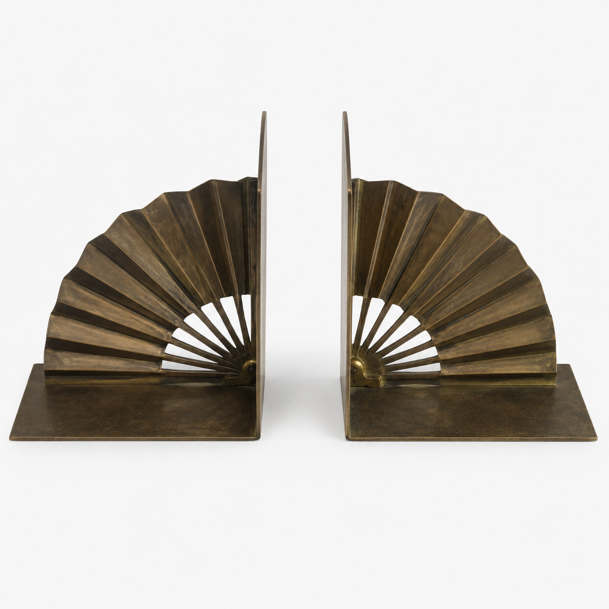 Brass Fan Bookend