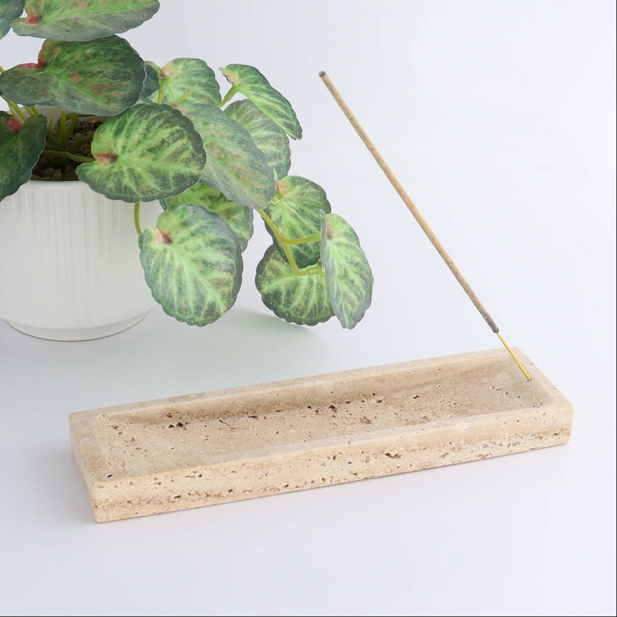 Travertine Incense Holder