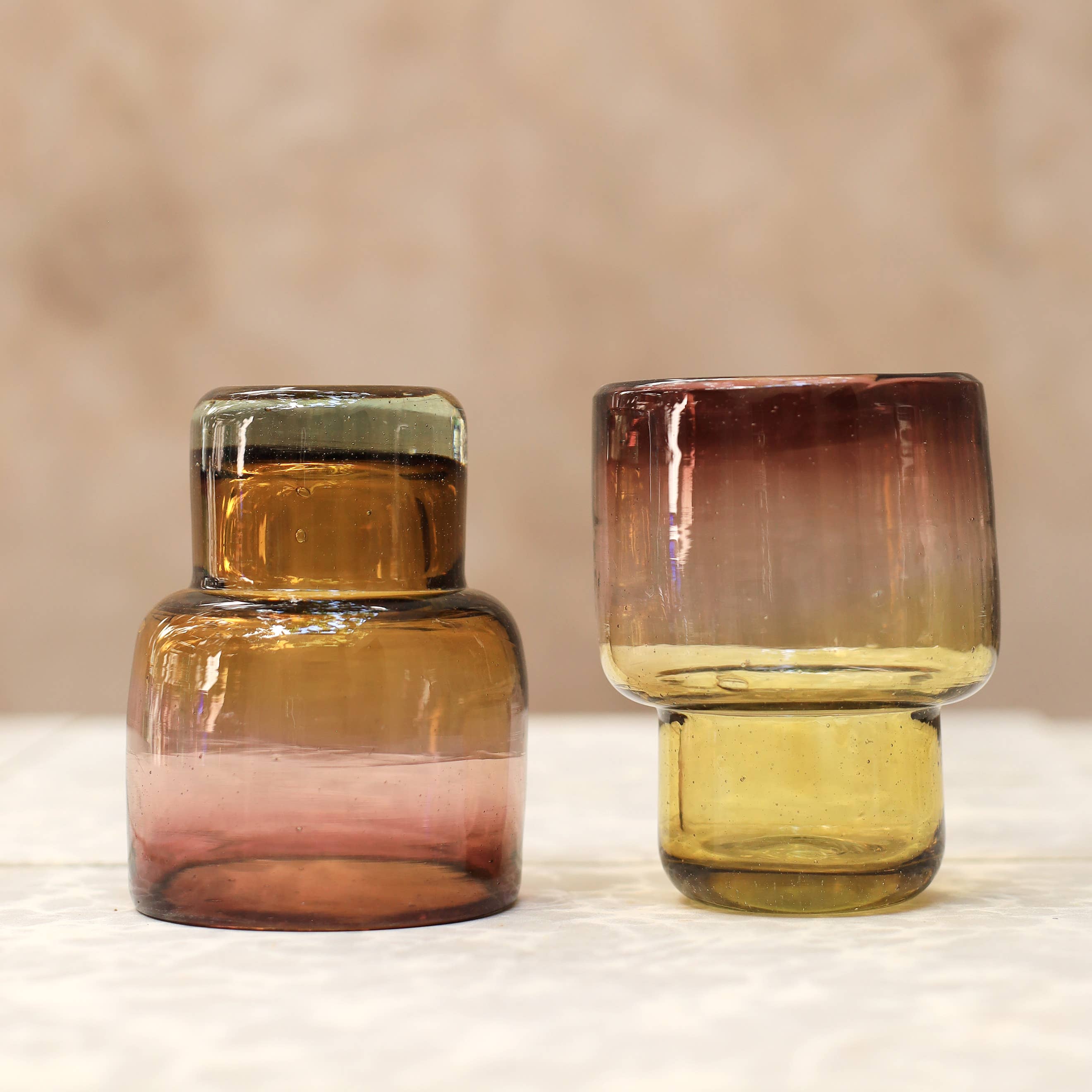 Hand Blown Stacking Glass Tumbler - Dawn - 10 oz - 300 ml