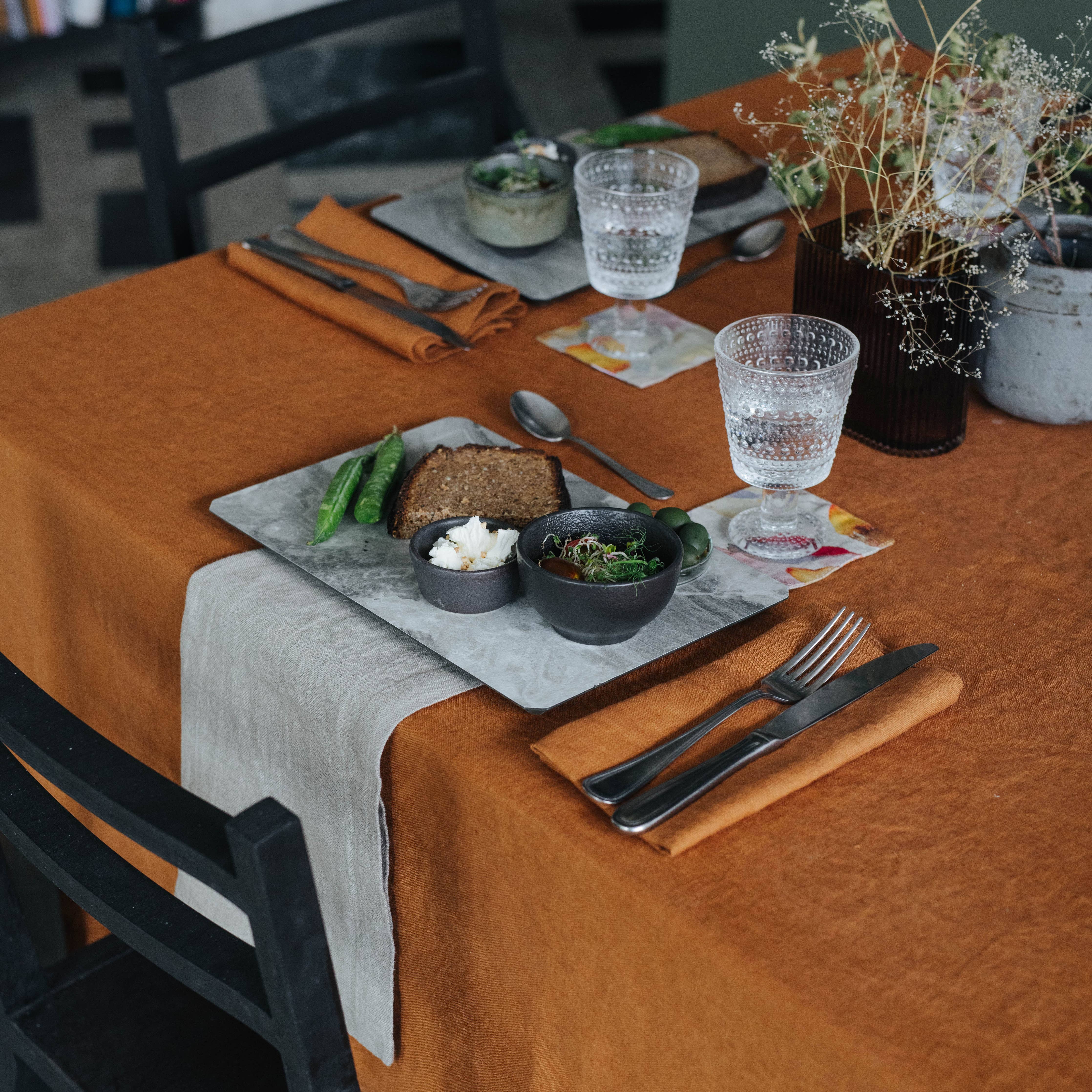 Natural Linen Napkins Set of 2